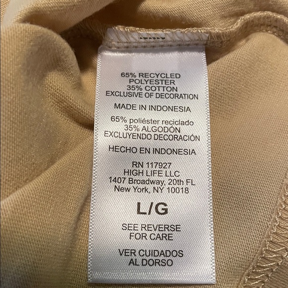 CHAMPION Short Sleeve Tee, Men’s Large, Western Khaki - Picture 10 of 10